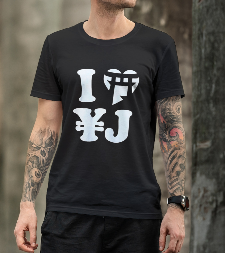 I Love Japan Yen Torii Gate Symbol Travel T-Shirt