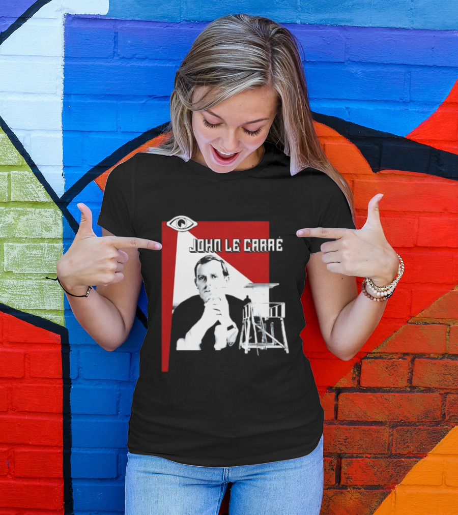 John Le Carré Spy Fiction Author Espionage Tower T-Shirt