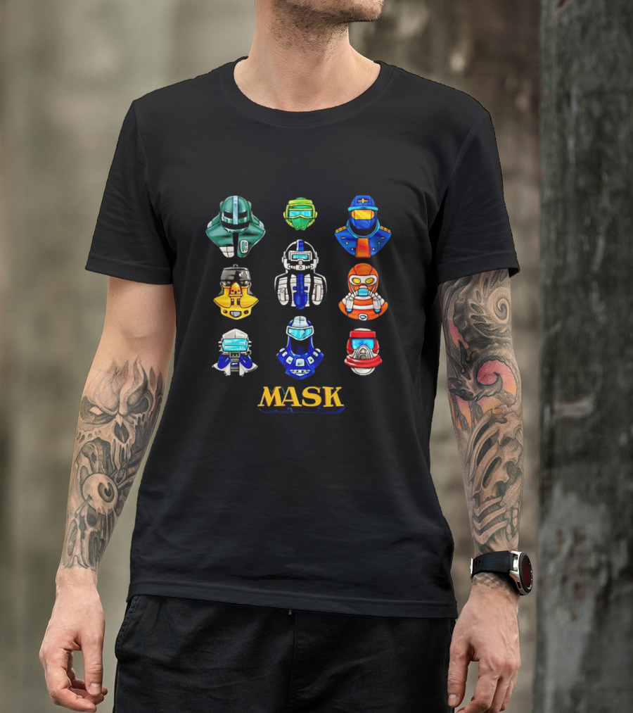 MASK Helmet 80s Cartoon Matt Trakker Iconic Collection T-Shirt