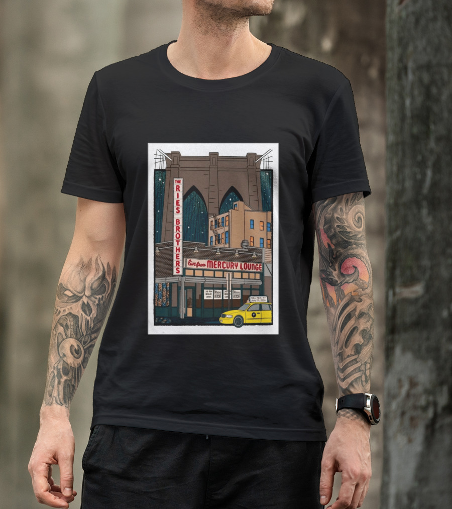 The Ries Brothers Live Mercury Lounge NYC Jul 17 2026 Brooklyn Bridge T-Shirt