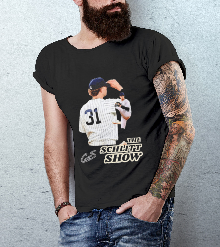 The Schlitt Show No 31 Baseball Player Jersey Pinstripes T-Shirt