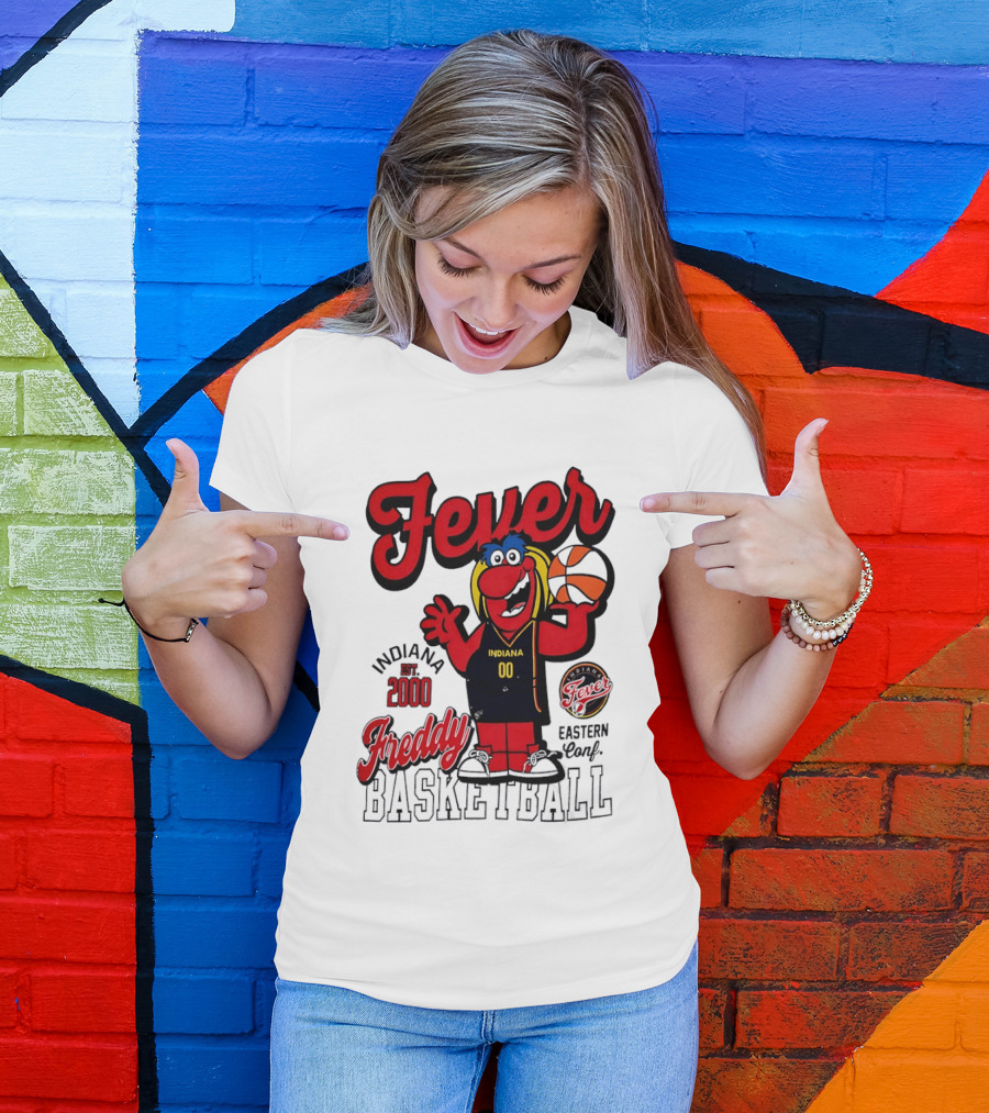Freddy Indiana Fever Basketball Est 2000 Eastern Conf T-Shirt
