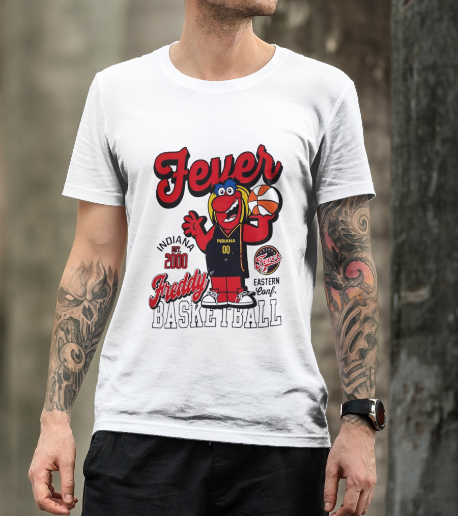 Freddy Indiana Fever Basketball Est 2000 Eastern Conf T-Shirt