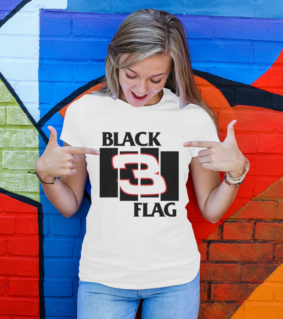 Black Flag 3 Hardcore Punk T-Shirt