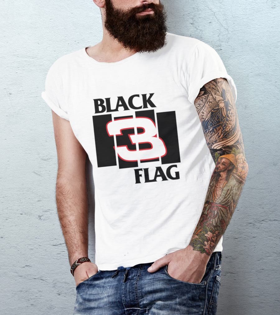 Black Flag 3 Hardcore Punk T-Shirt