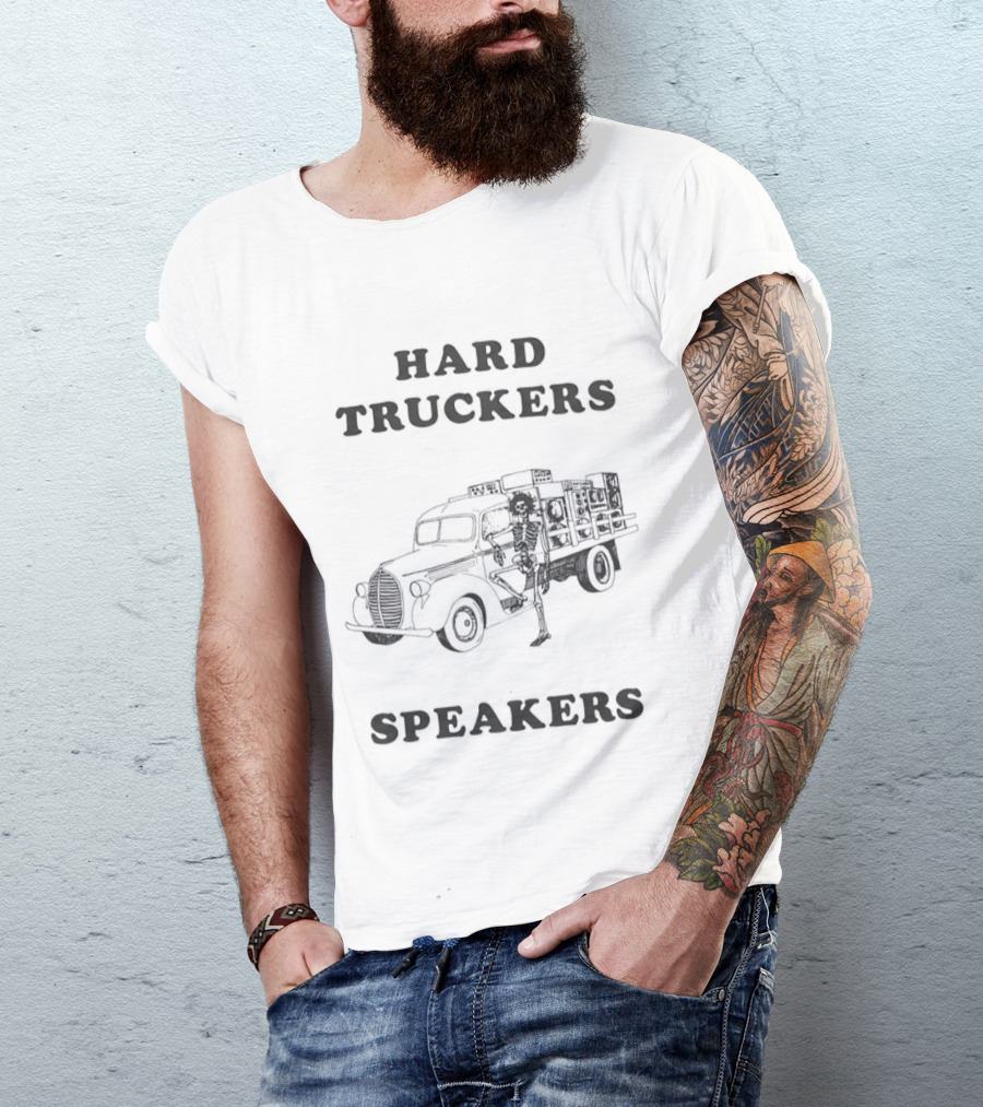 Hard Truckers Speakers Grateful Dead Skeleton Truck T-Shirt
