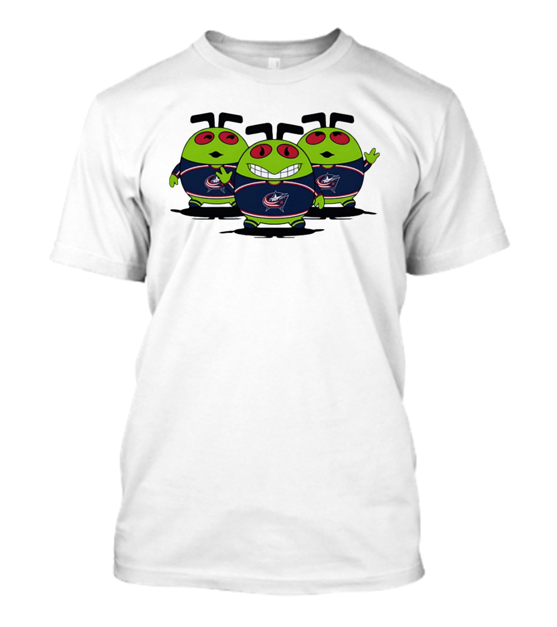 Columbus Blue Jackets Alien Trio NHL Hockey T-Shirt