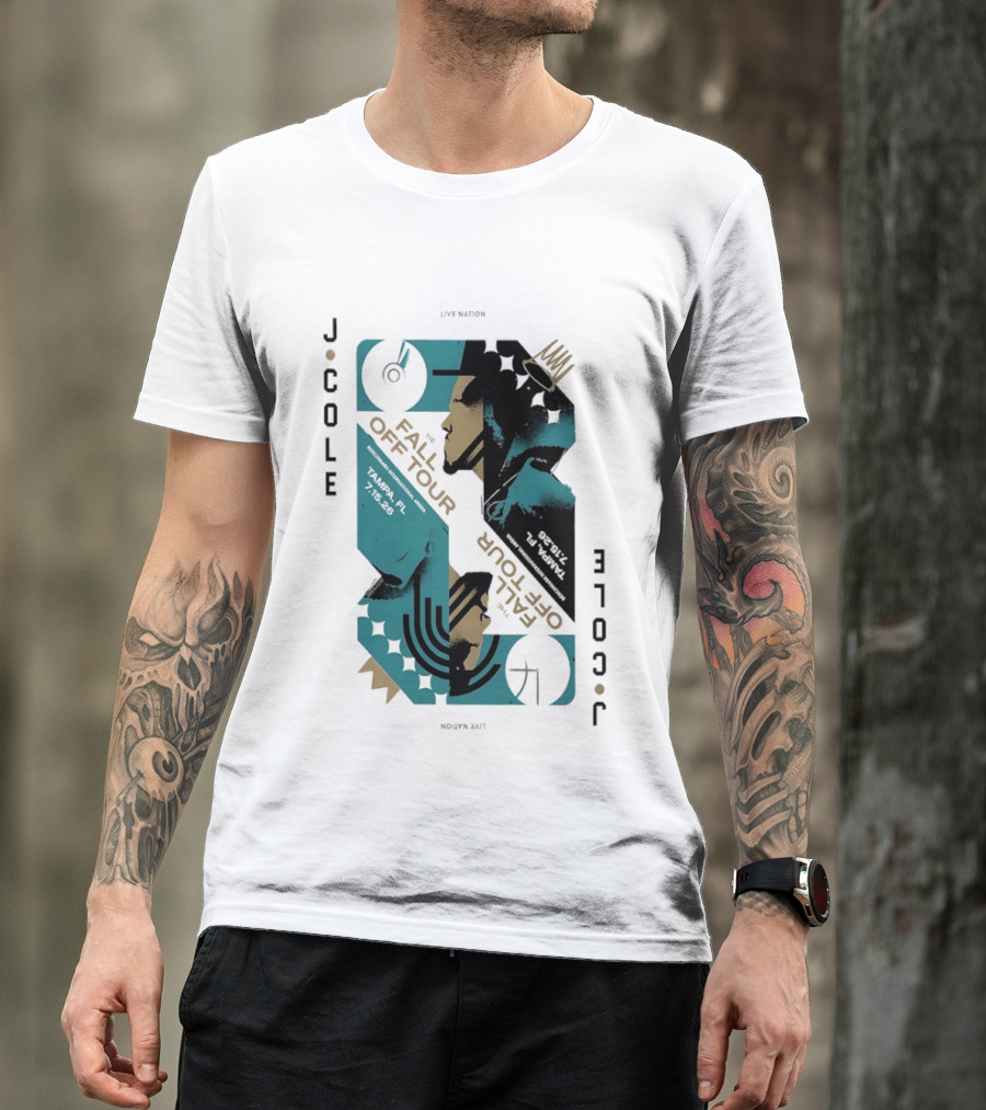 J Cole Live Nation The Fall Off Tour Tampa 2026 T-Shirt