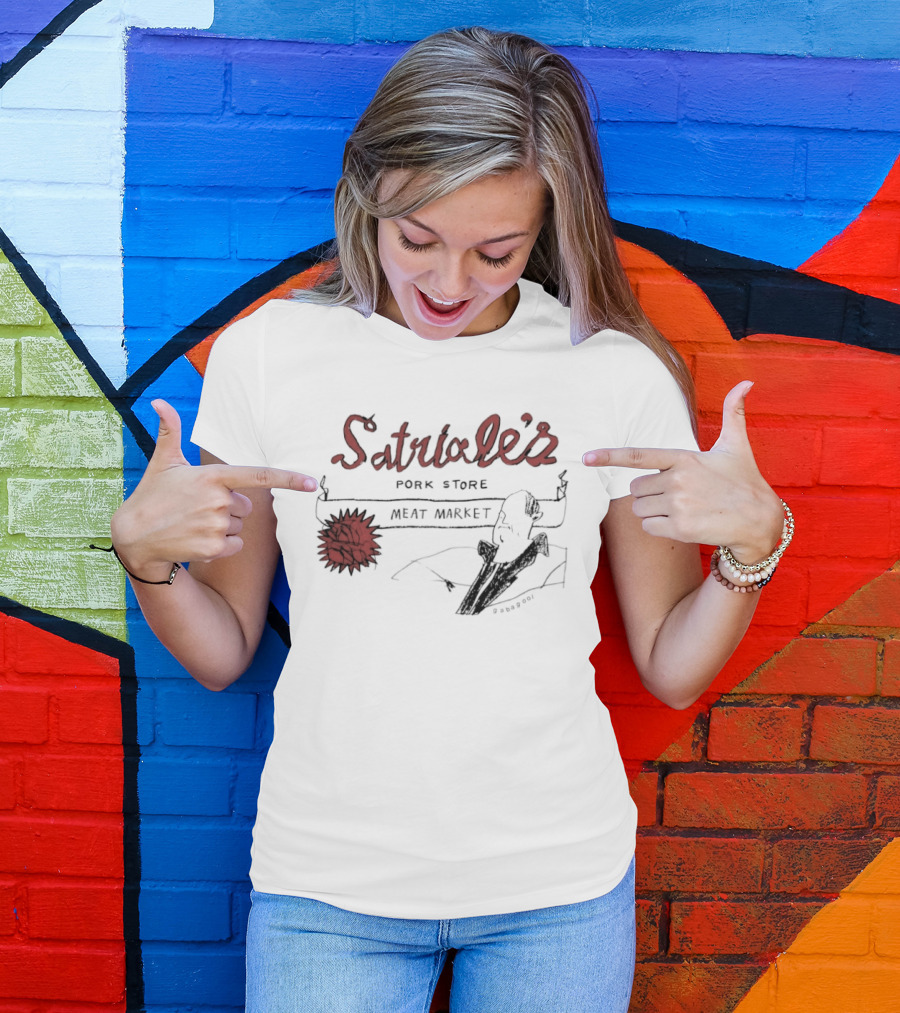 Satriale's Pork Store Meat Market Gabagool Drawing T-Shirt