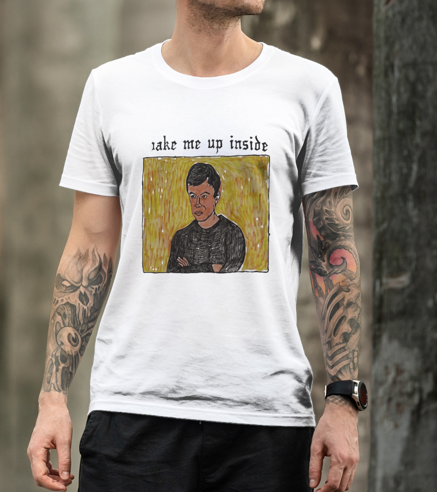 The Rehearsal 2 Wake Me Up Inside Meme Illustration With Contemplative Character On Yellow T-Shirt
