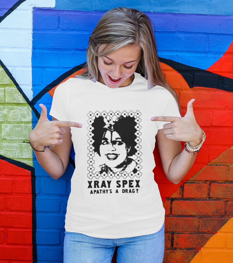 X Ray Spex Apathy's A Drag Poly Styrene Iconic Punk T-Shirt