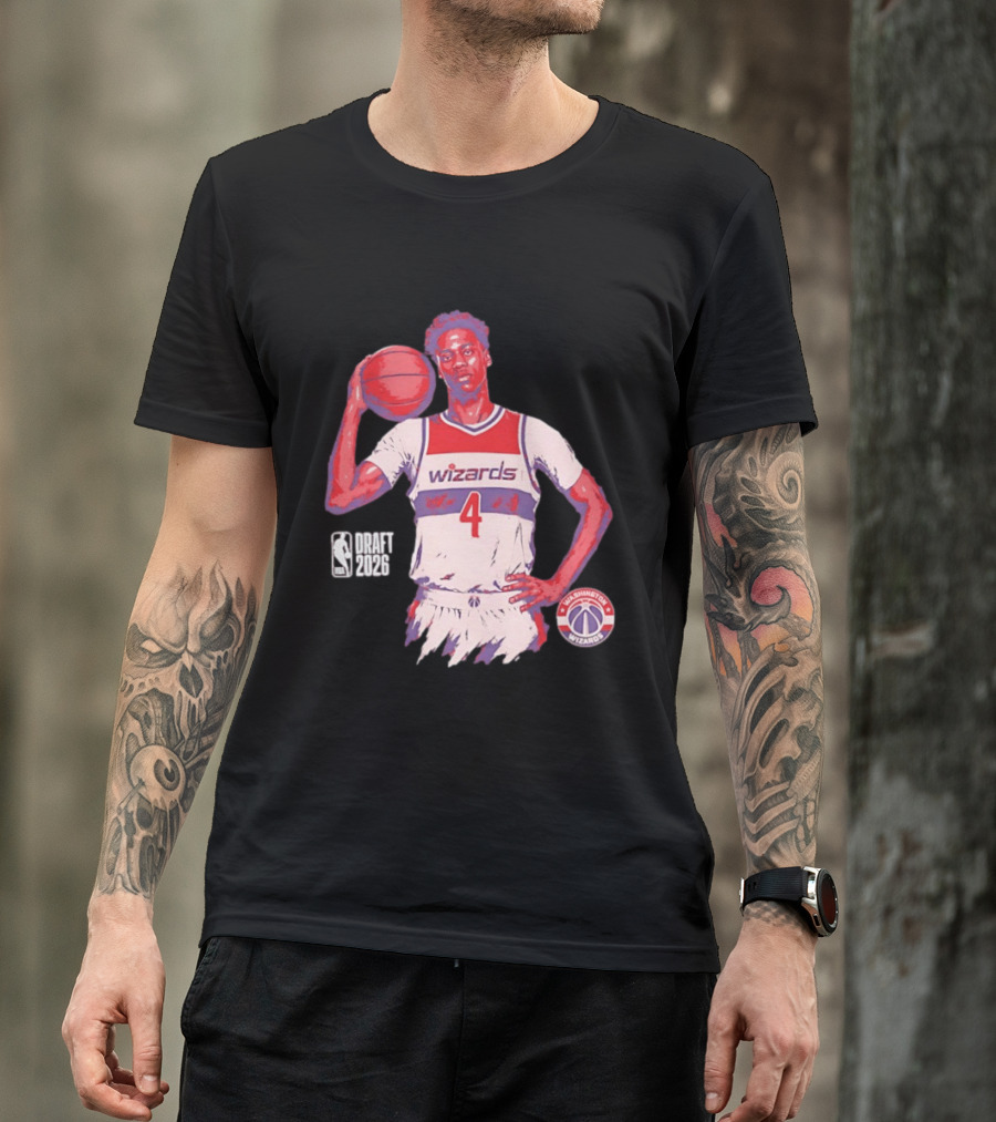 AJ Dybantsa Washington Wizards NBA Draft 2026 Basketball Fan T-Shirt
