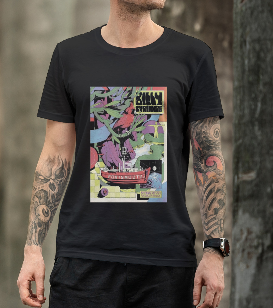 Billy Strings July 18 2026 Portsmouth Pavilion Cardinal Ship T-Shirt