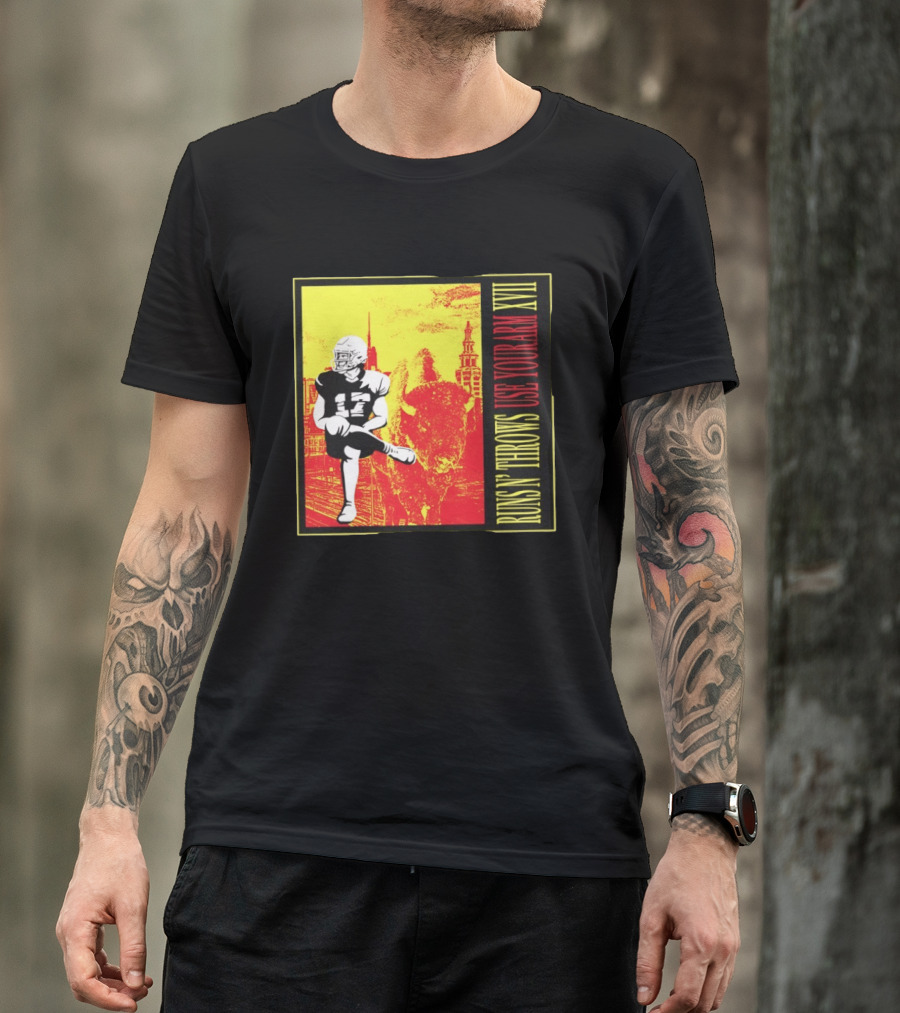 Buffalo Bills Josh Allen Runs N' Throws Use Your Arm XVII Football Buffalo T-Shirt