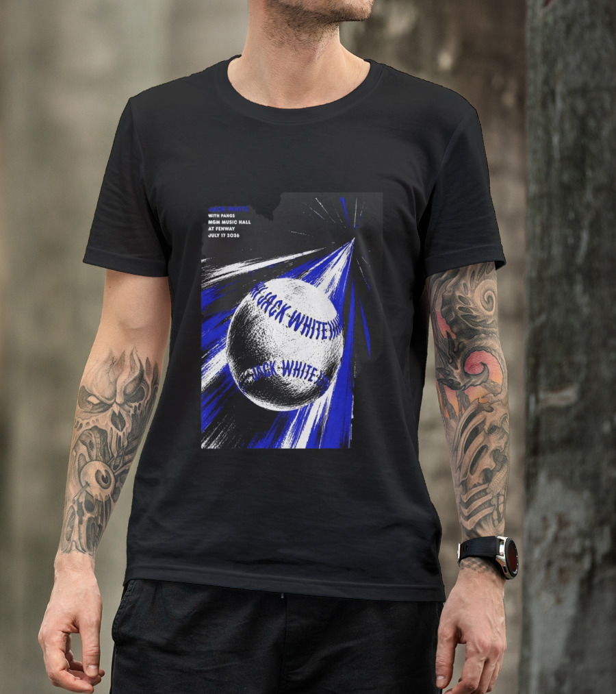 Jack White July 17 2026 With Pangs MGM Music Hall At Fenway T-Shirt