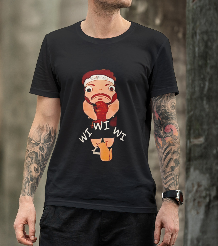 KingKreas Wi Wi Wi Cartoon Character Headband T-Shirt