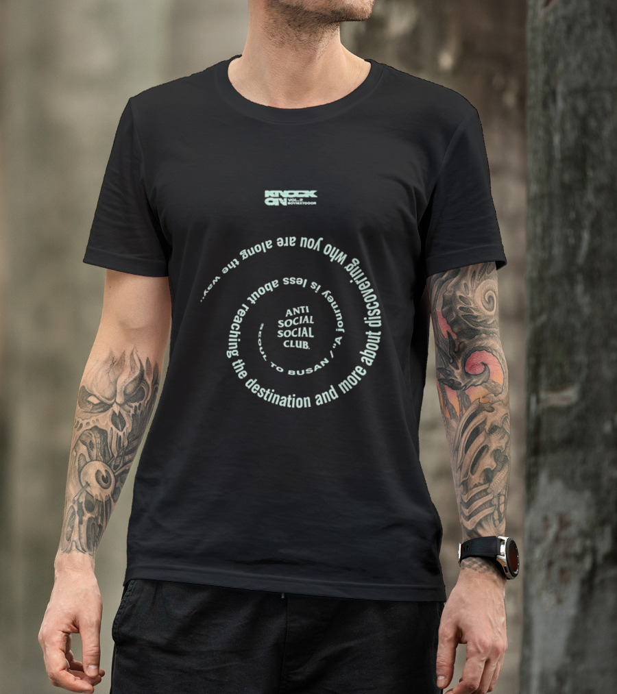 Knock On Vol 2 Anti Social Social Club Busan Journey Discovery T-Shirt