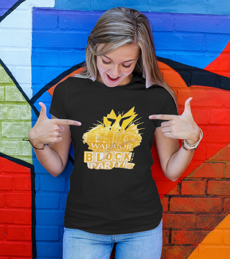 Warrior Wrestling Block Party BTM Yellow Graffiti Explosion T-Shirt