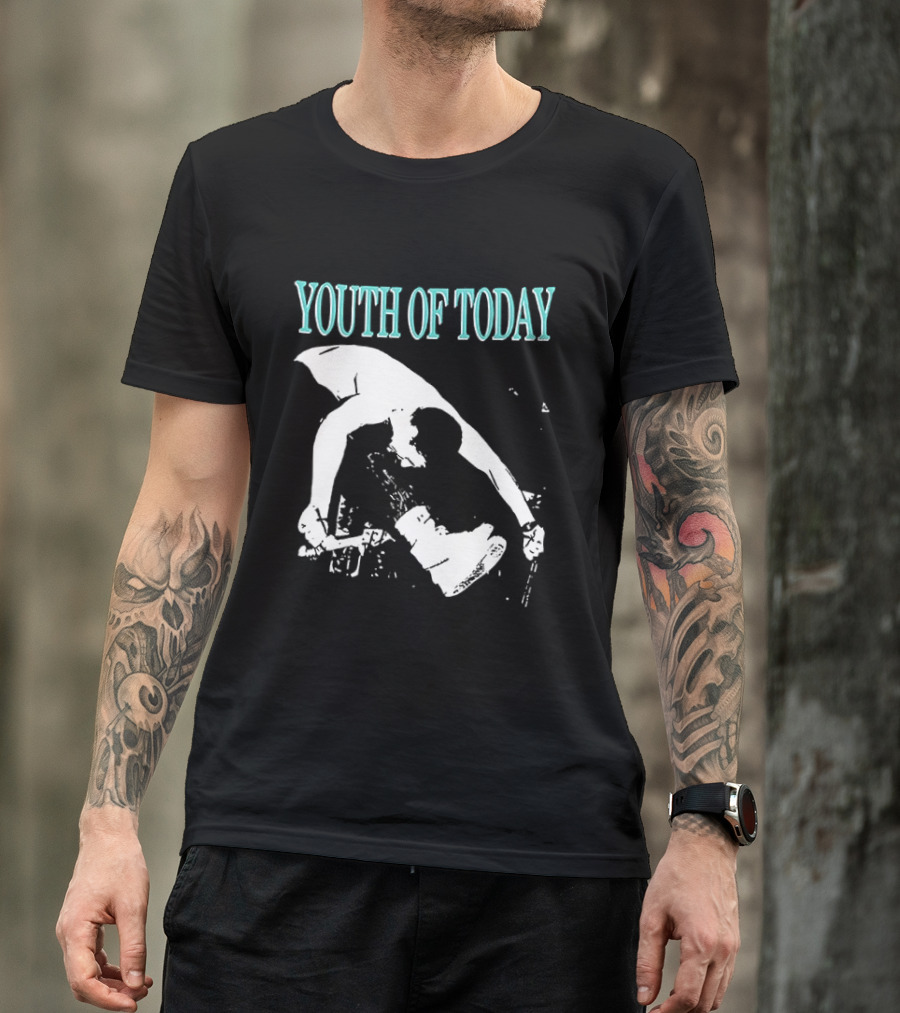 Youth Of Today Physically Strong Morally Straight Positive Youth 2 Sided Band Merch T-Shirt