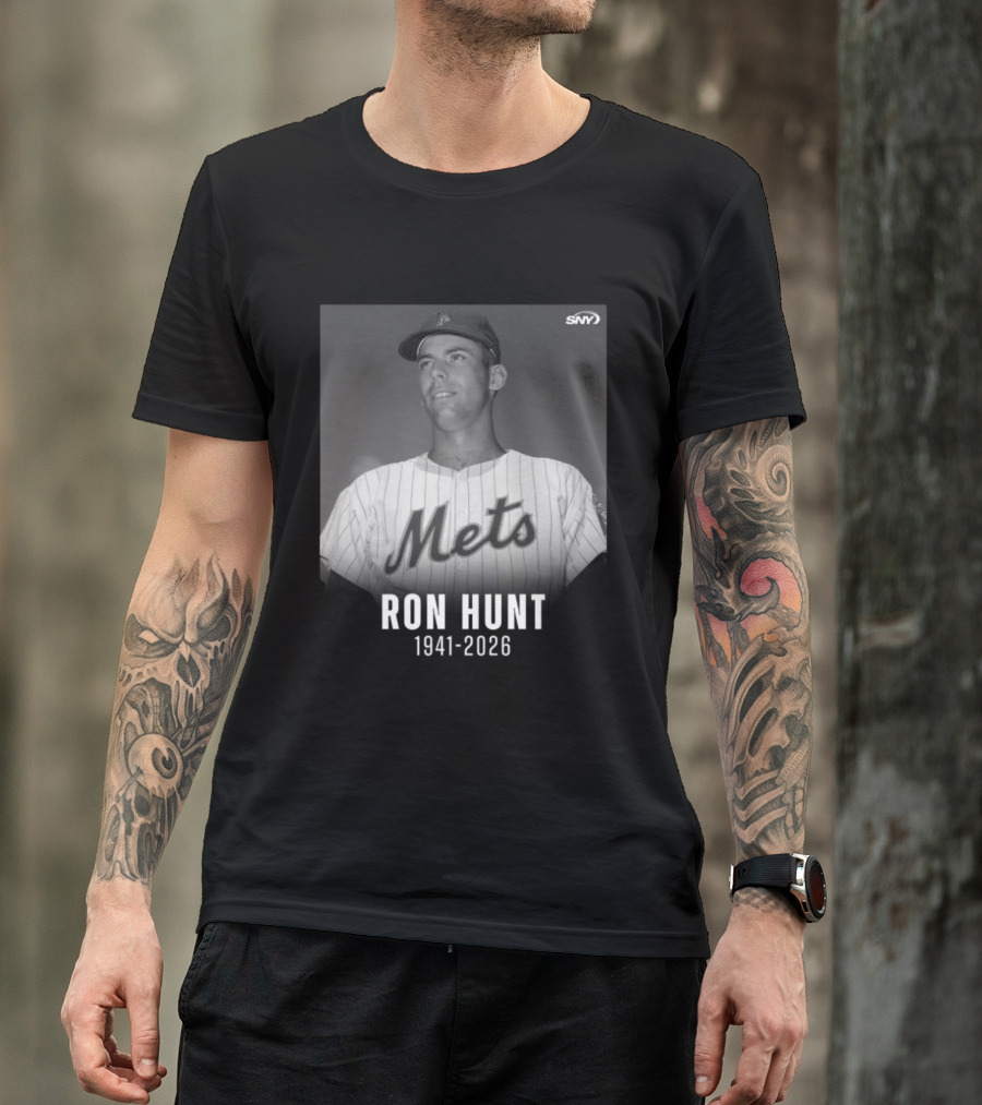 Ron Hunt 1941 2026 Mets SNY Memoriam T-Shirt