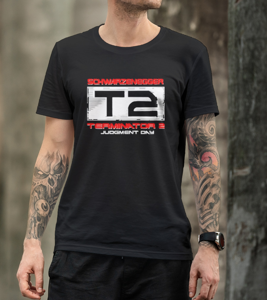 Schwarzenegger T2 Terminator 2 Judgment Day T-Shirt