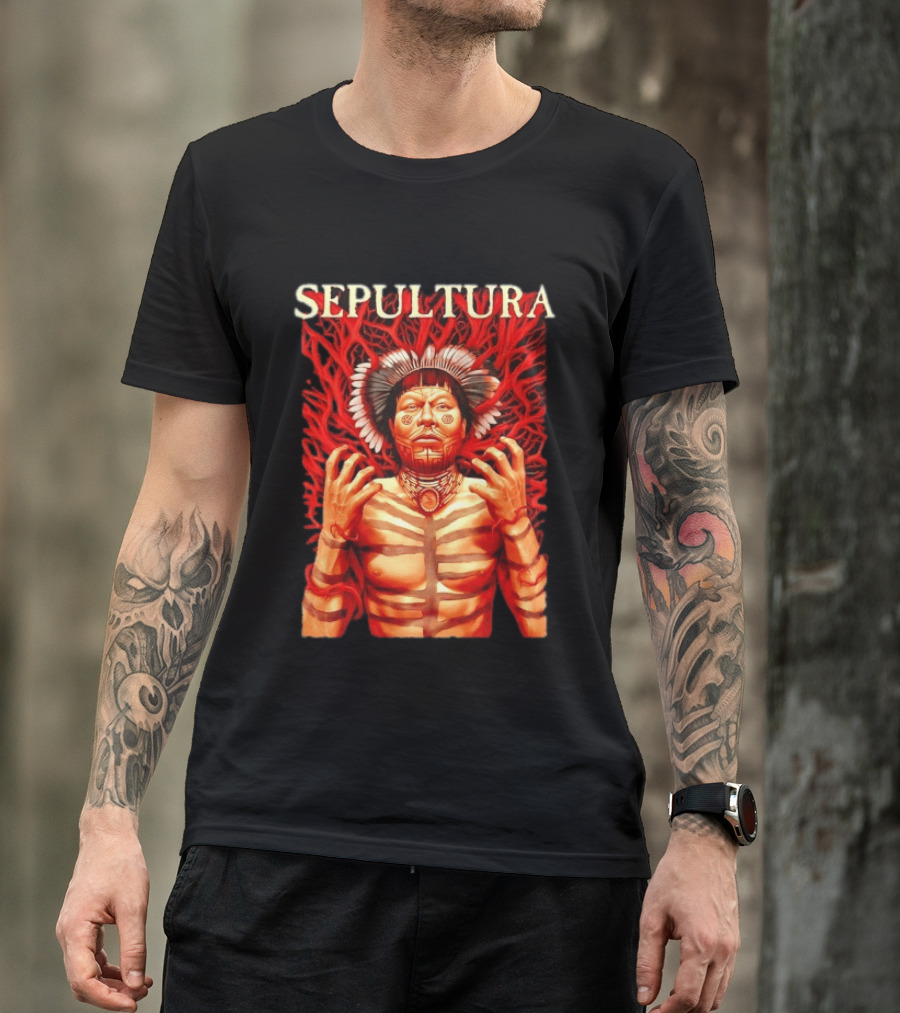 Sepultura Heavy Metal Roots Indigenous T-Shirt