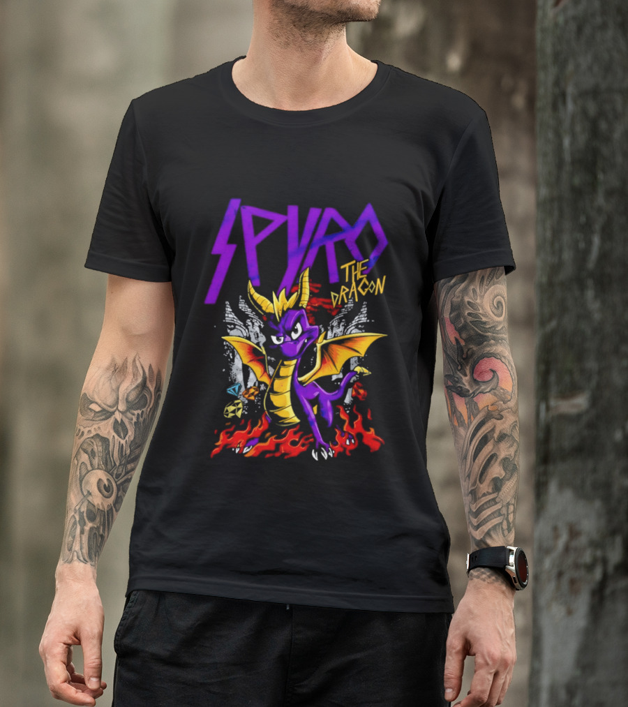 Spyro The Dragon Purple Fire Adventure T-Shirt