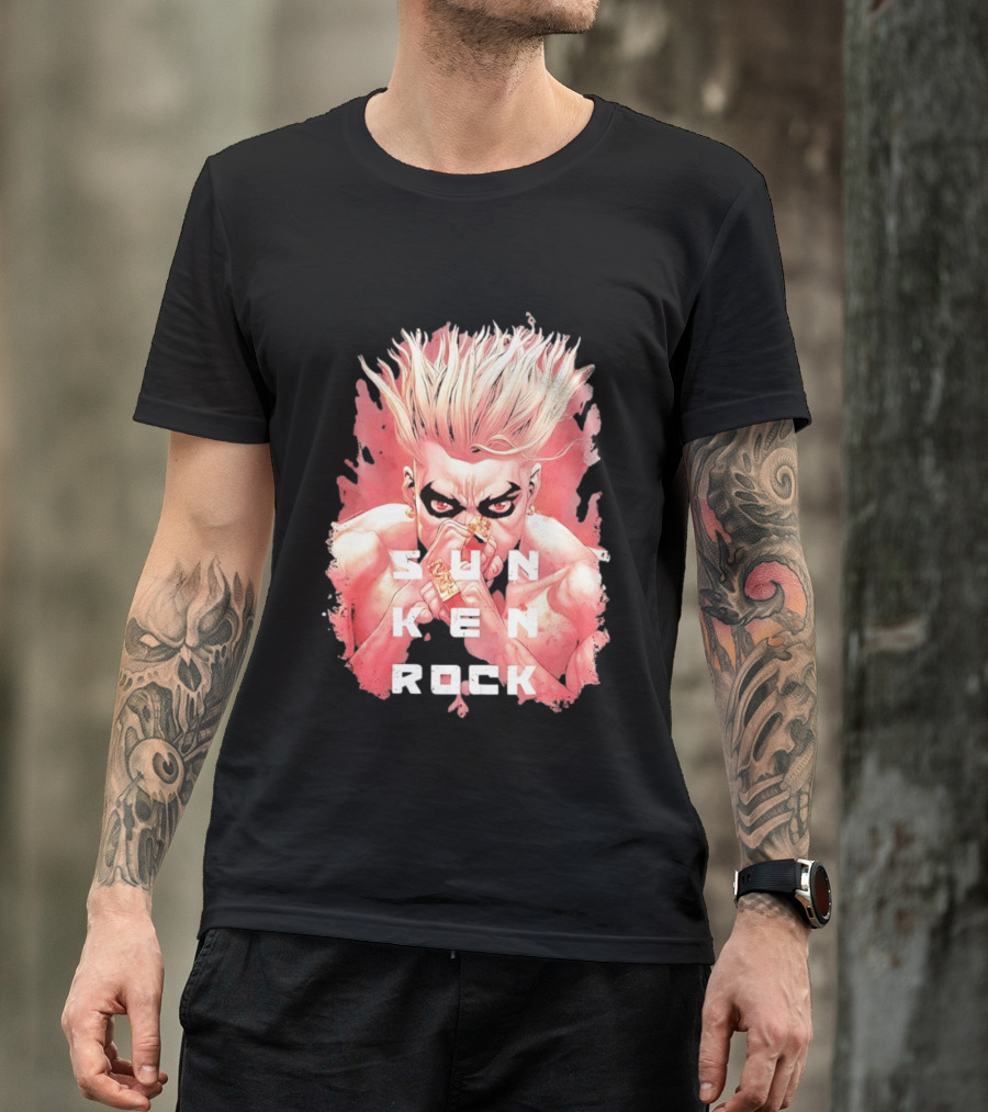 Sun Ken Rock Ken Kitano Manga Boichi Anime Intense Look T-Shirt
