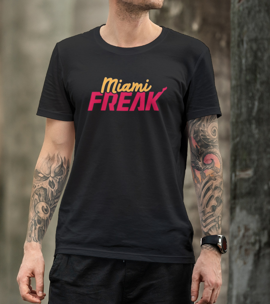 Miami Freak Miami Vice Aesthetic Retro Vibes T-Shirt