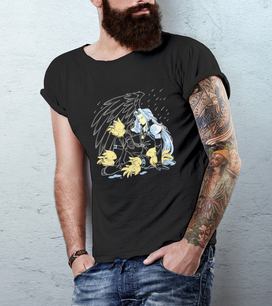 One Wing Bird Lover Chocobo Final Fantasy Fan T-Shirt