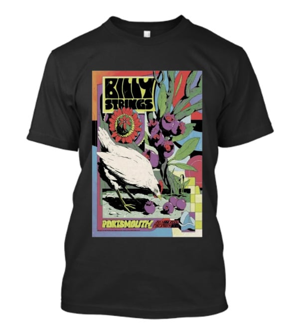 Billy Strings Jul 17 2026 Portsmouth Pavilion Chicken Flower T-Shirt