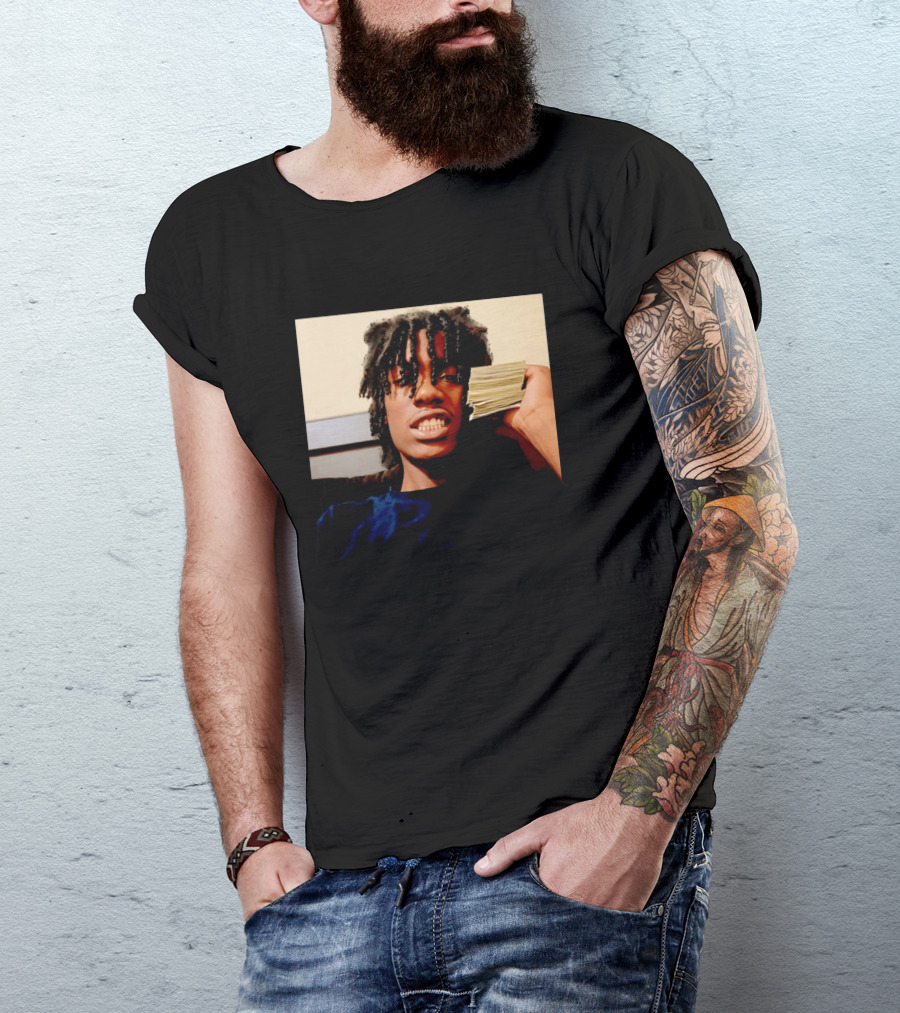 Lil Double 0 Rapper Hip Hop Money Stack Pose T-Shirt