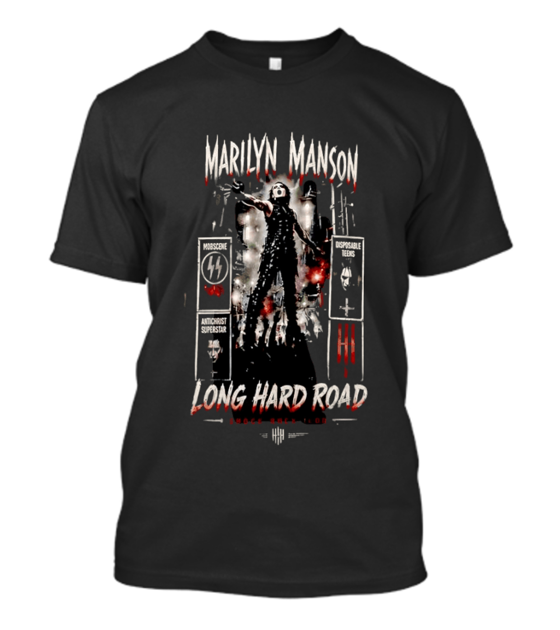 Marilyn Manson Long Hard Road Shock Rock Artistic T-Shirt