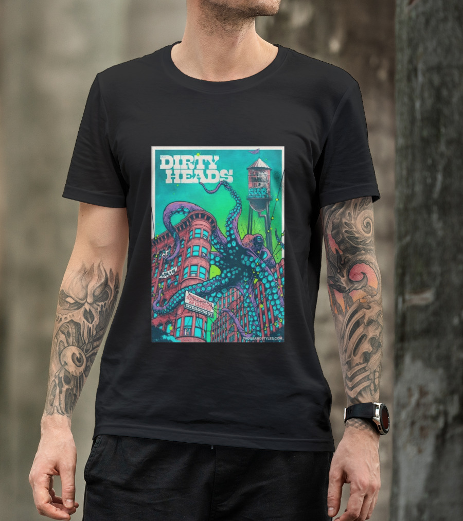 Dirty Heads Live At Syracuse Amphitheater July 19 2026 Octopus T-Shirt