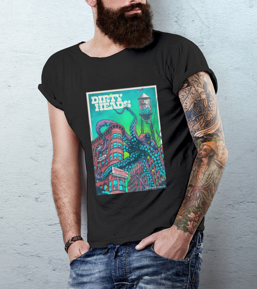 Dirty Heads Live At Syracuse Amphitheater July 19 2026 Octopus T-Shirt