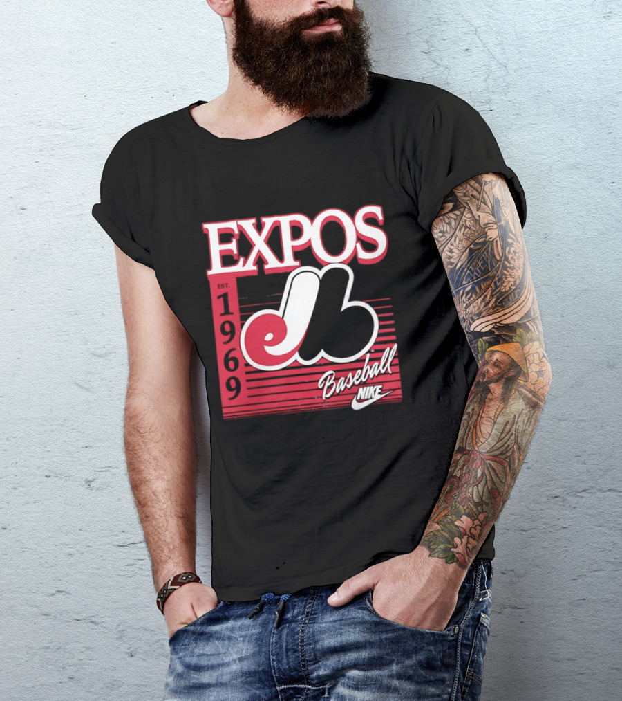 Expos Est 1969 Montreal Baseball Nike T-Shirt