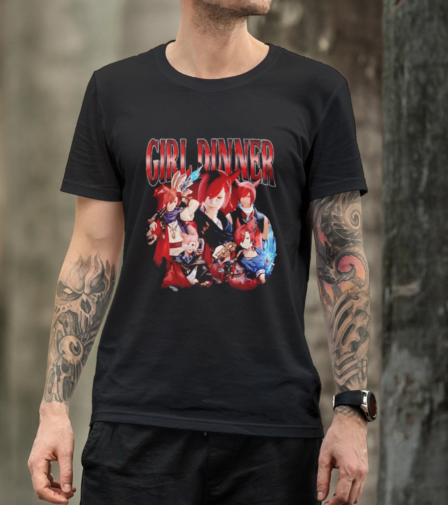Girl Dinner Anime Character Compilation T-Shirt