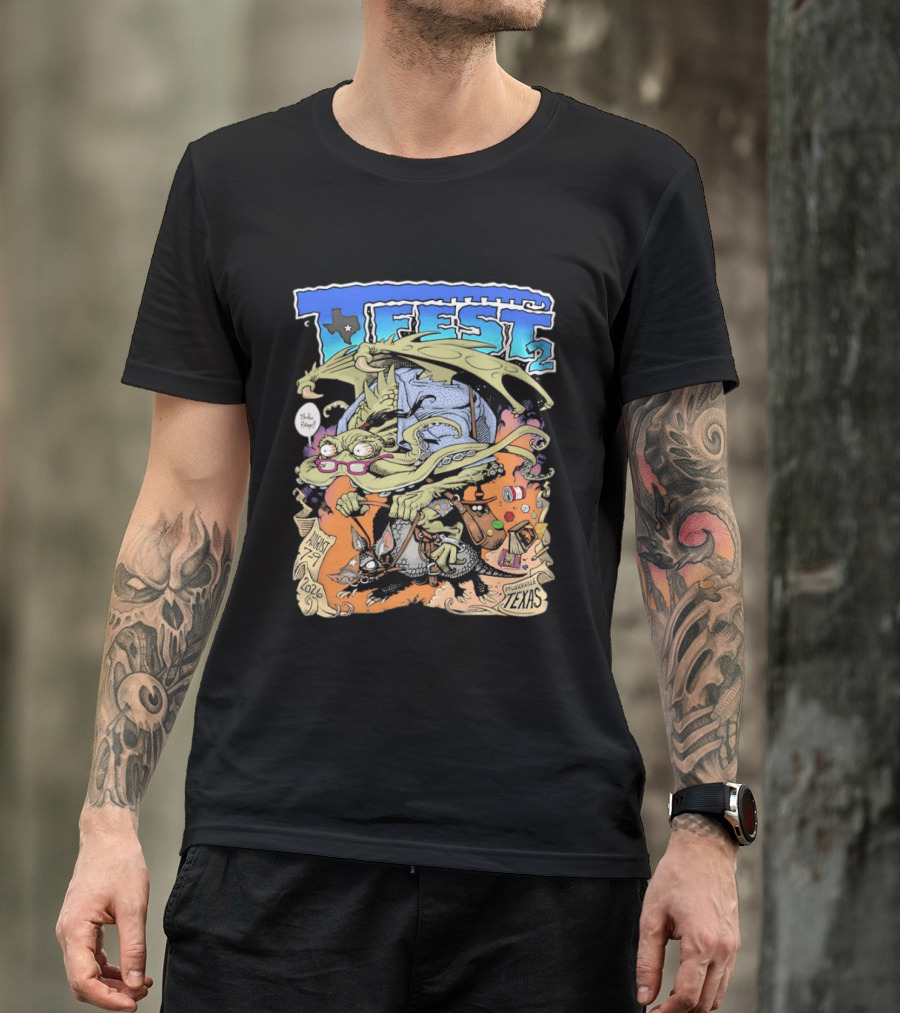 T Fest 2 Cthulhu Armadillo August 29 2026 Pflugerville Texas T-Shirt