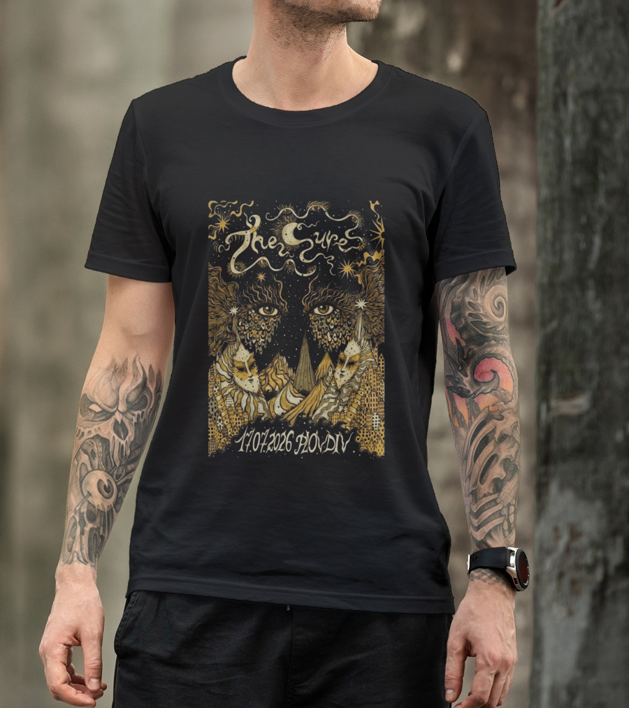 The Cure Phill Good Festival Plovdiv Bulgaria July 17 2026 Psychedelic Starry Night T-Shirt