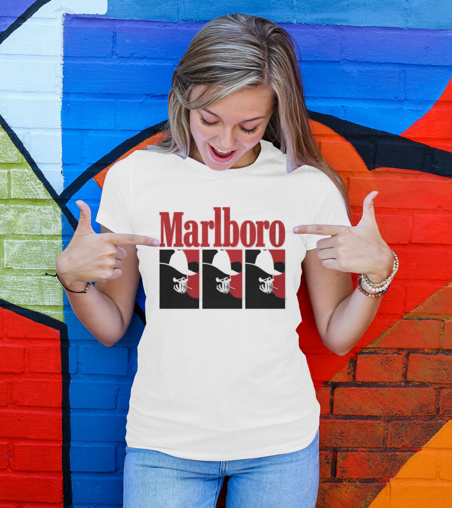 Warren Lotas Marlboro Red Triple Frame Cowboy Aesthetic T-Shirt