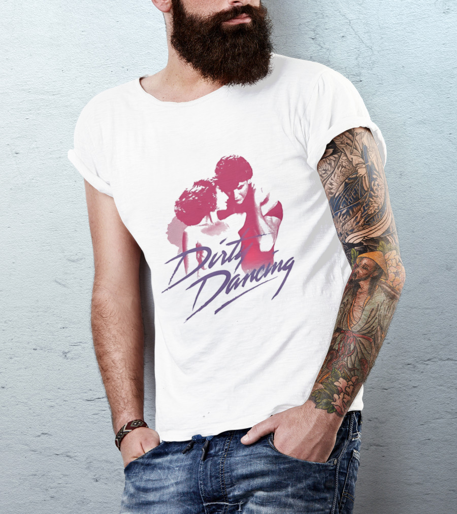 Dirty Dancing Patrick Swayze Jennifer Grey Romantic Lift Scene T-Shirt