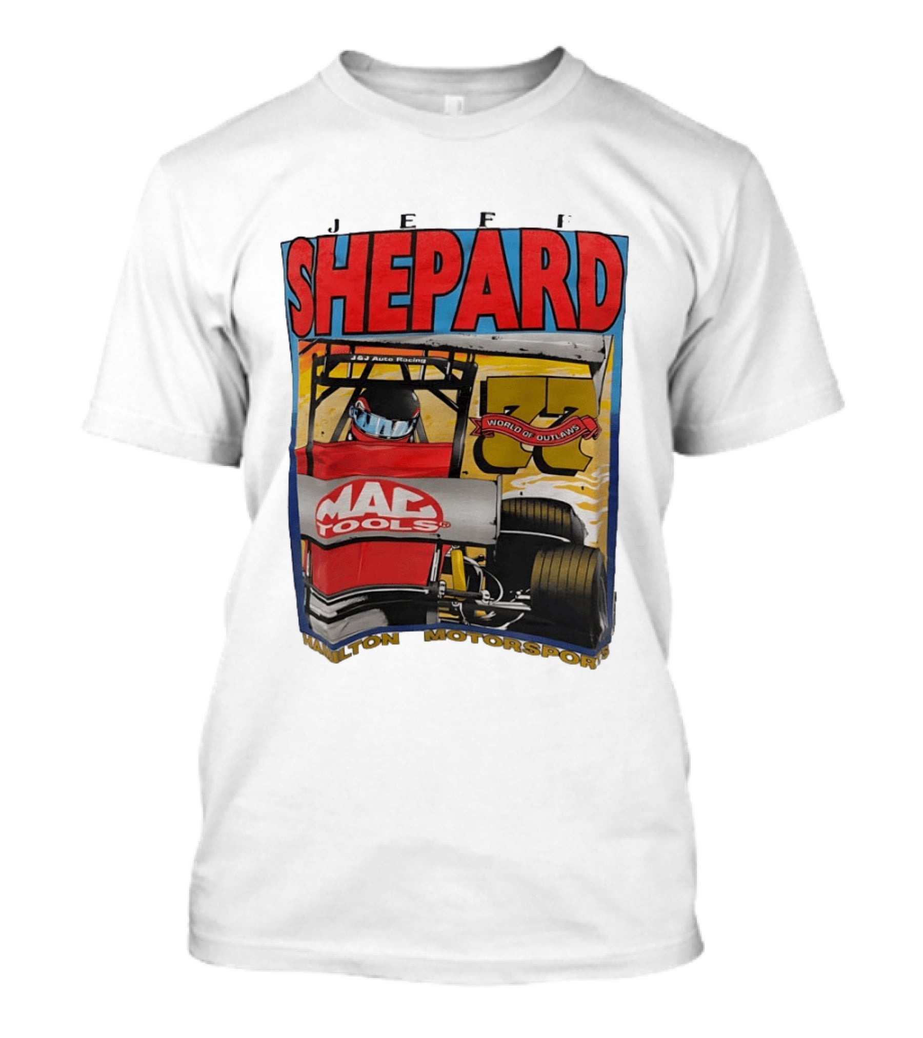Jeff Shepard Mac Tools World Of Outlaws Racing Hamilton Motorsports T-Shirt