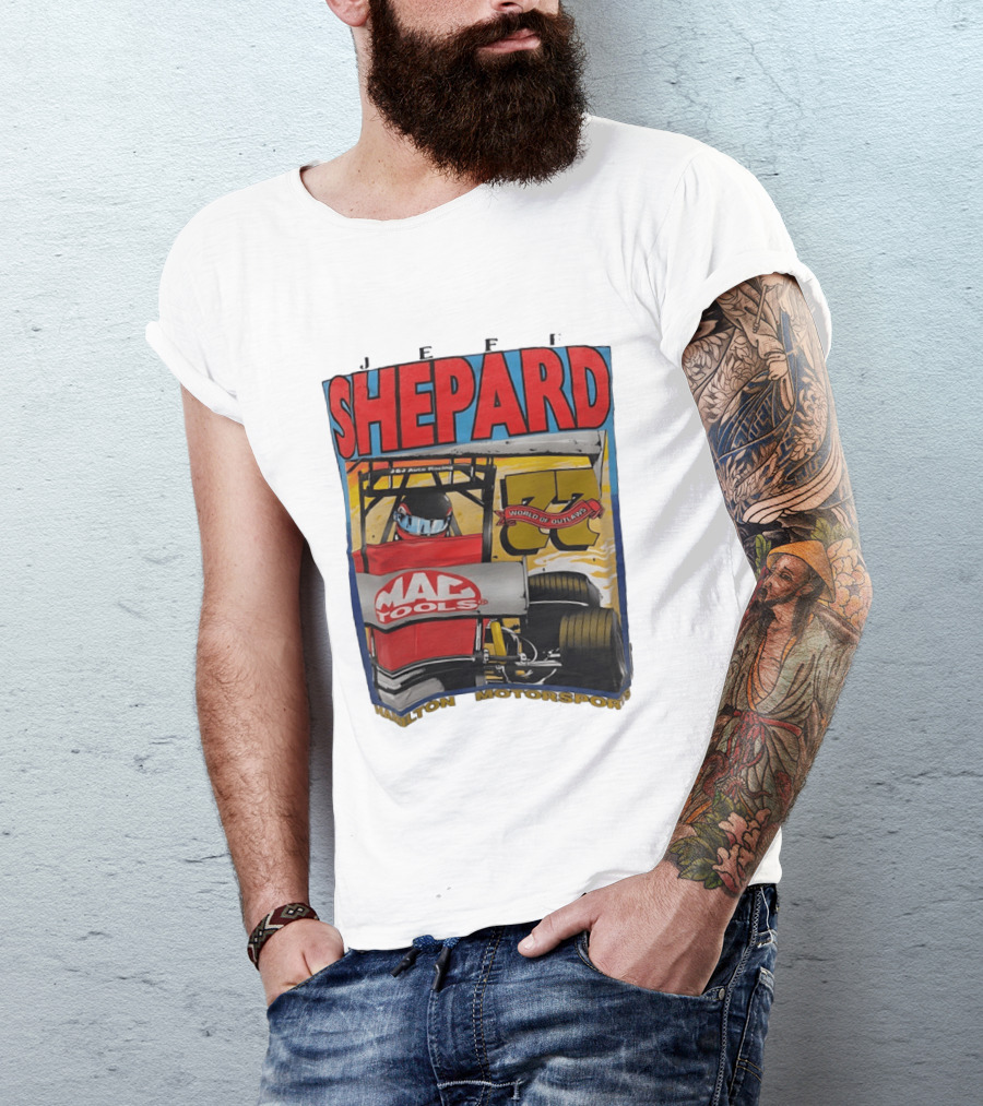 Jeff Shepard Mac Tools World Of Outlaws Racing Hamilton Motorsports T-Shirt