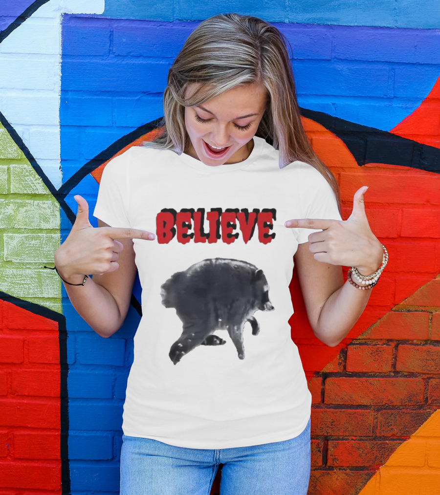 Jimothy Club Believe Raccoon T-Shirt