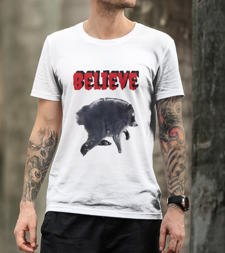 Jimothy Club Believe Raccoon T-Shirt