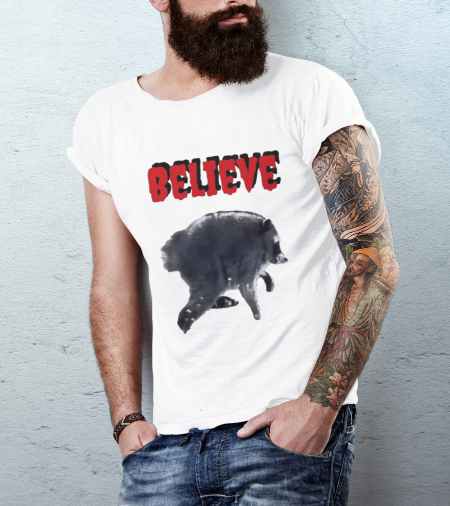 Jimothy Club Believe Raccoon T-Shirt