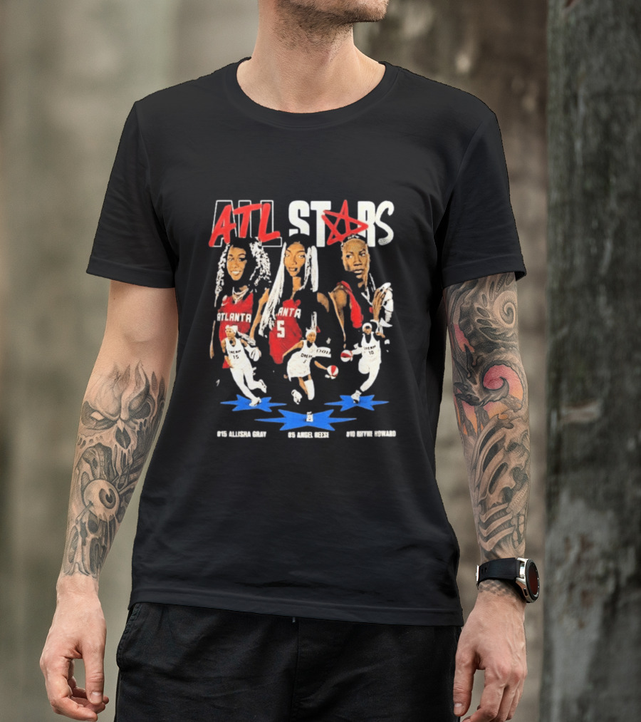 ATL All Stars Allisha Gray Angel Reese Rhyne Howard Atlanta Dream 2026 T-Shirt