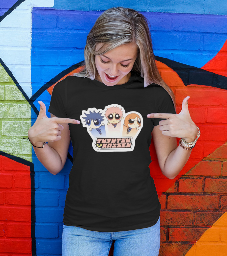 Jujutsu Kaisen Powerpuff Inspired Characters T-Shirt