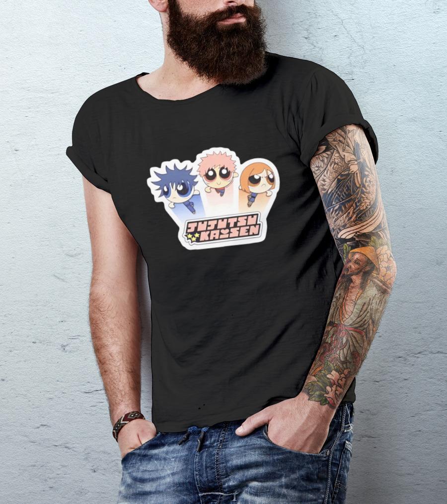 Jujutsu Kaisen Powerpuff Inspired Characters T-Shirt