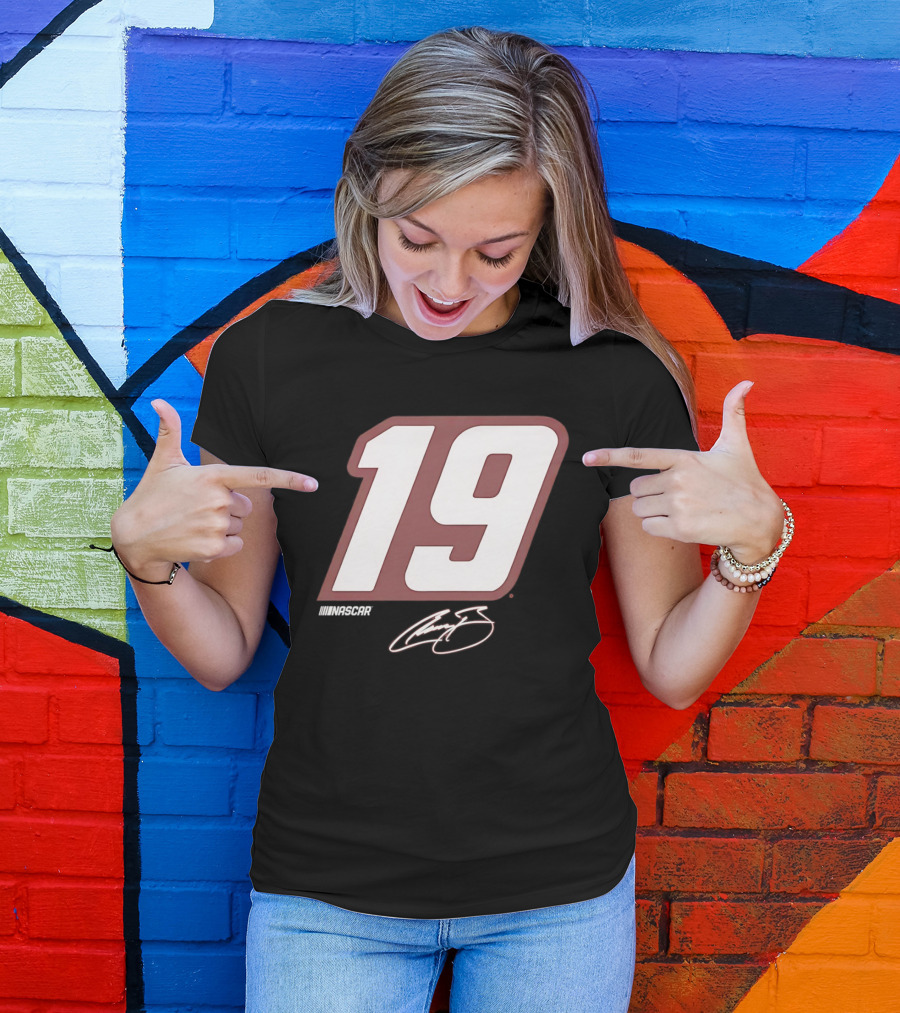 NASCAR Number 19 Racing Motorsport Signature Edition T-Shirt